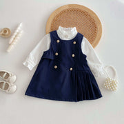 Navy Duchess Dress Set