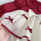 Ruby Ribbon Romper Dress
