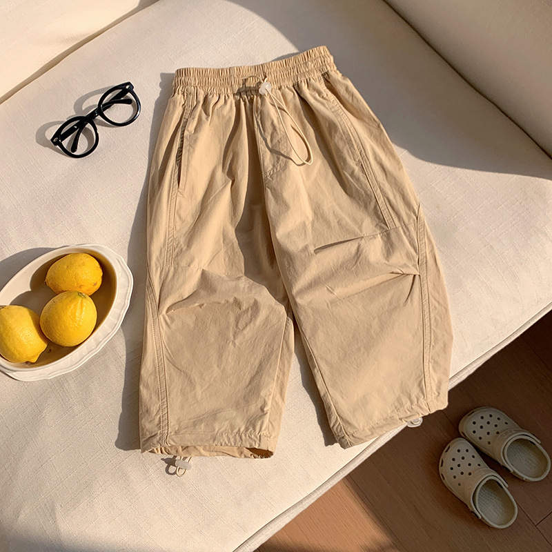 Beige Baggy Cargo pants