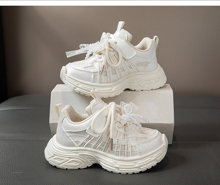 Pearl Bow Sneakers