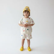Balloon printed shorts set