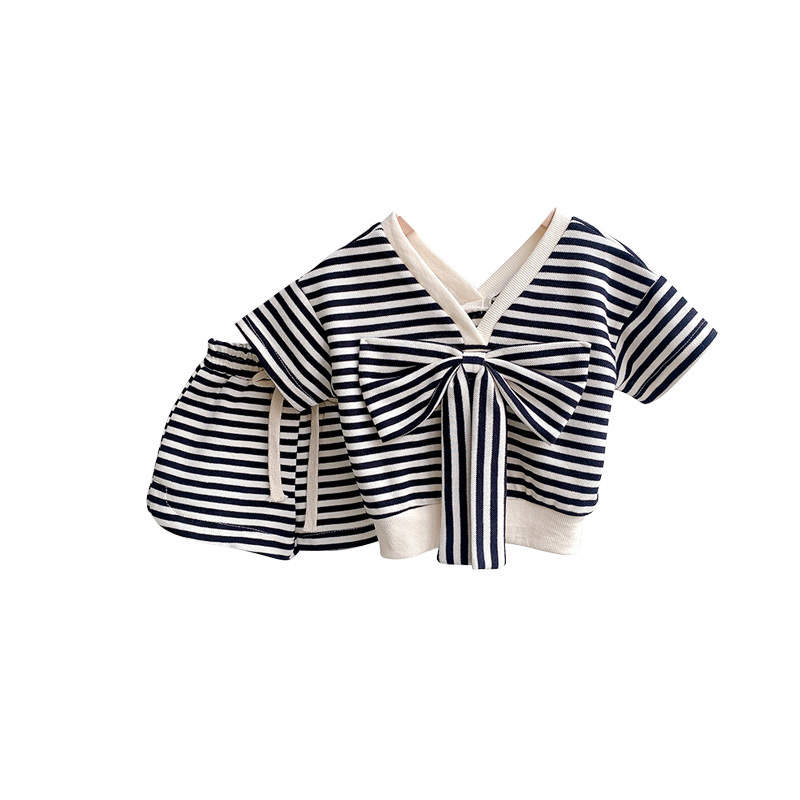 Striped Bow Co-ord set