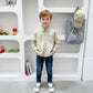 Classic Beige Stripe Shirt