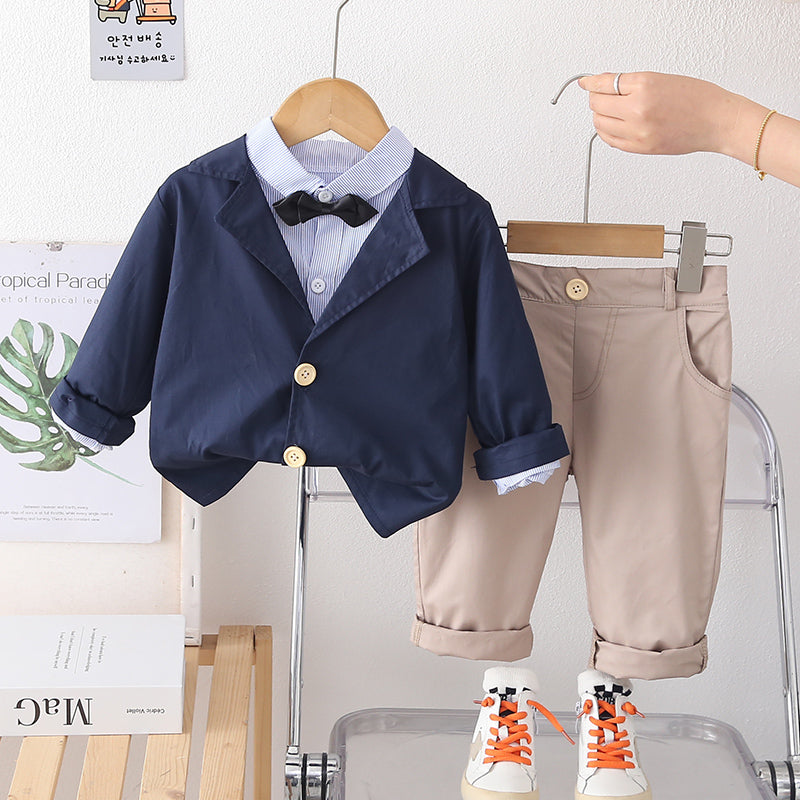 Little Gentleman Navy Blazer Set