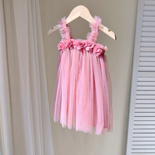 Tuelle sleeveless dress