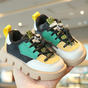 Green yellow sneakers